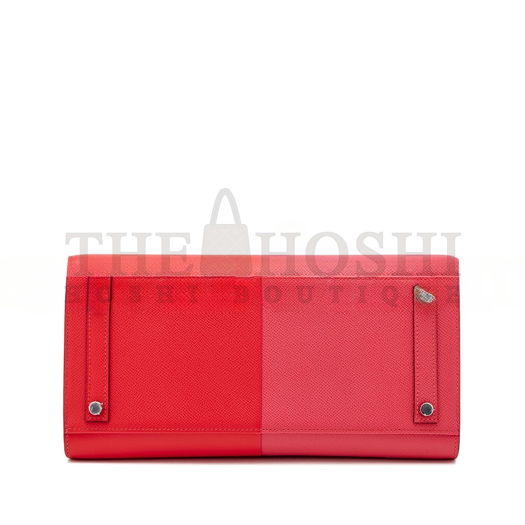 H**me5 BIRKIN 25 EPSOM IN ULTRA PINK AND HEART RED WITH FLORIDA BLUE INTERIOR AND SILVER BUCKLE H028367CC02 (25*18*13cm) Master Quality